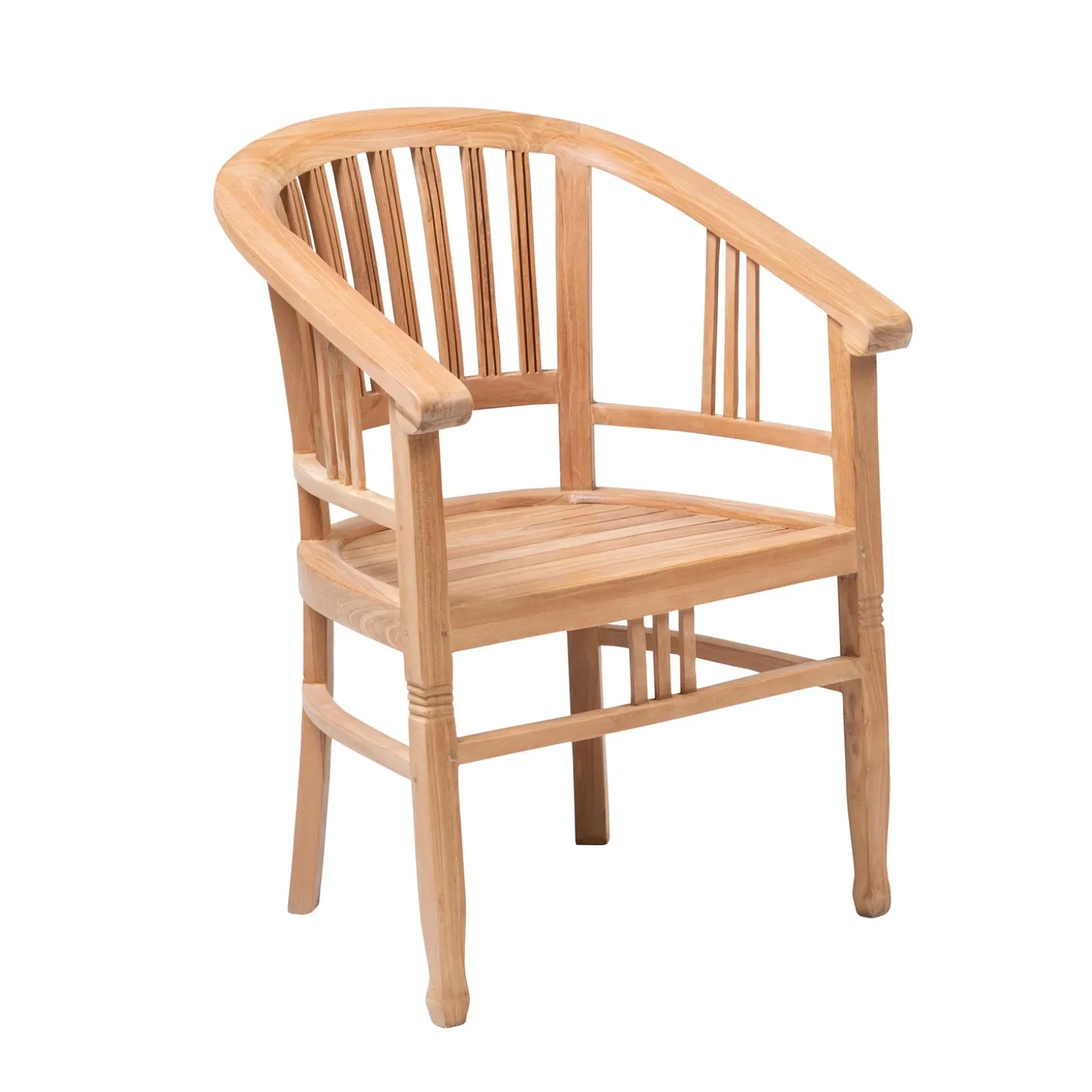 Outdoor Dining Sets>Plow & Hearth Teak Manhattan Tub Chair