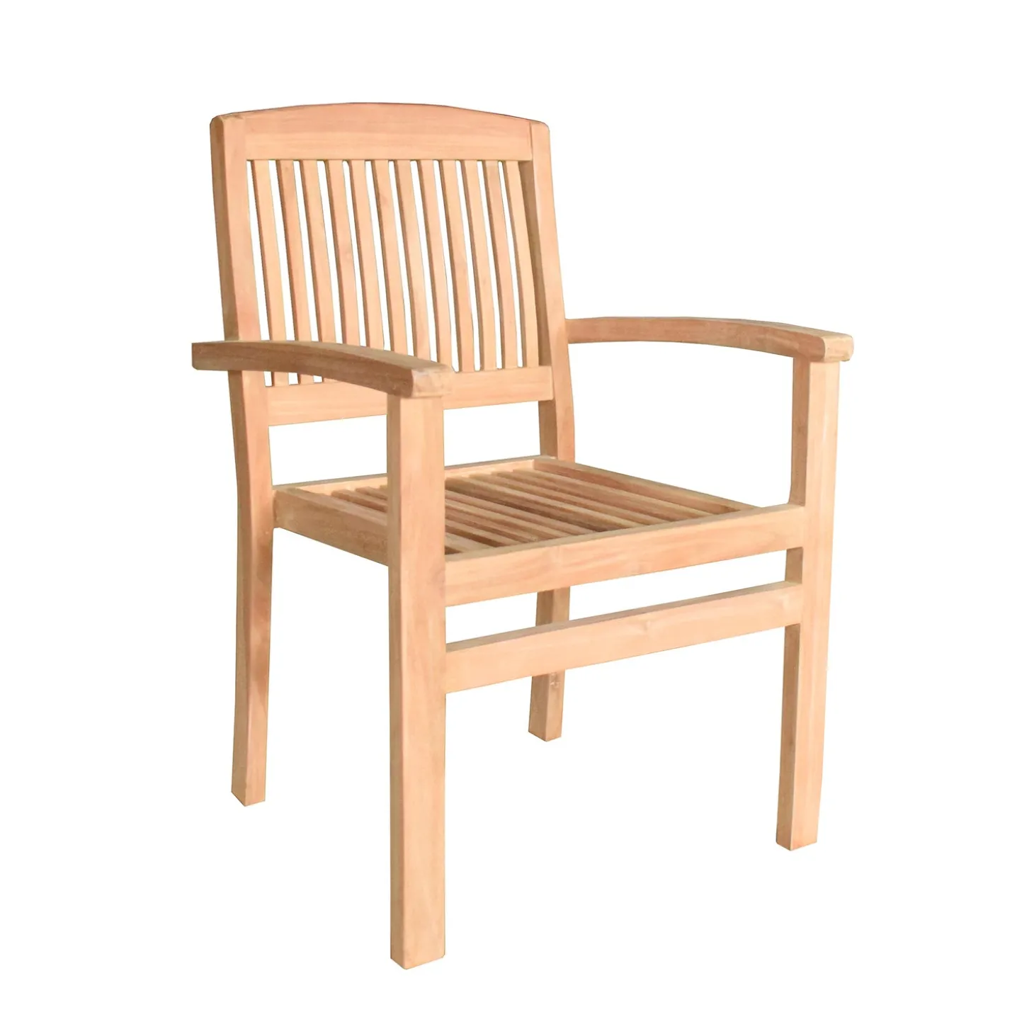 Chairs & Rockers | Rockers & Gliders>Plow & Hearth Teak Wood Chairs, Set of 2