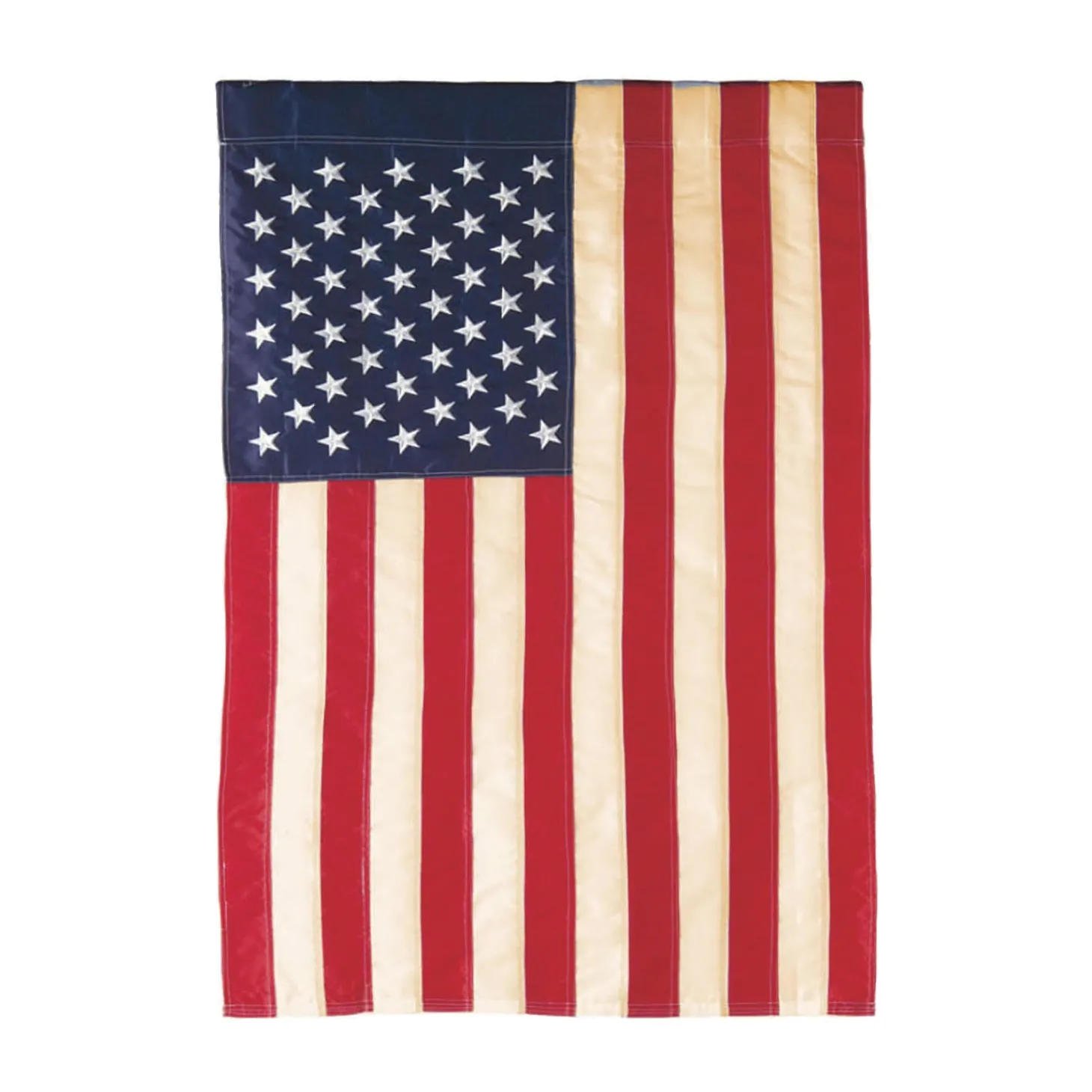 Garden Flags>Plow & Hearth Tea-Stained Americana Old Glory Garden Flag