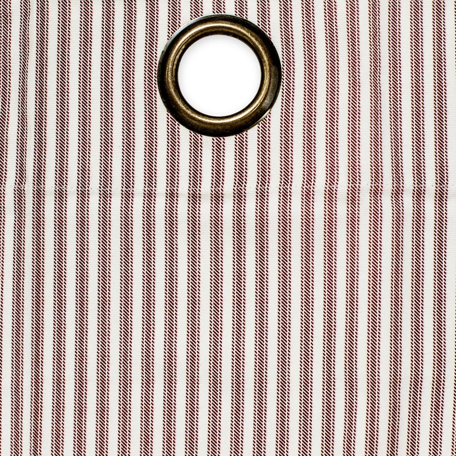 Curtain Panels>Plow & Hearth Thermalogic Insulated Ticking Stripe Grommet Top Curtain Pair, 84"L Double-Width