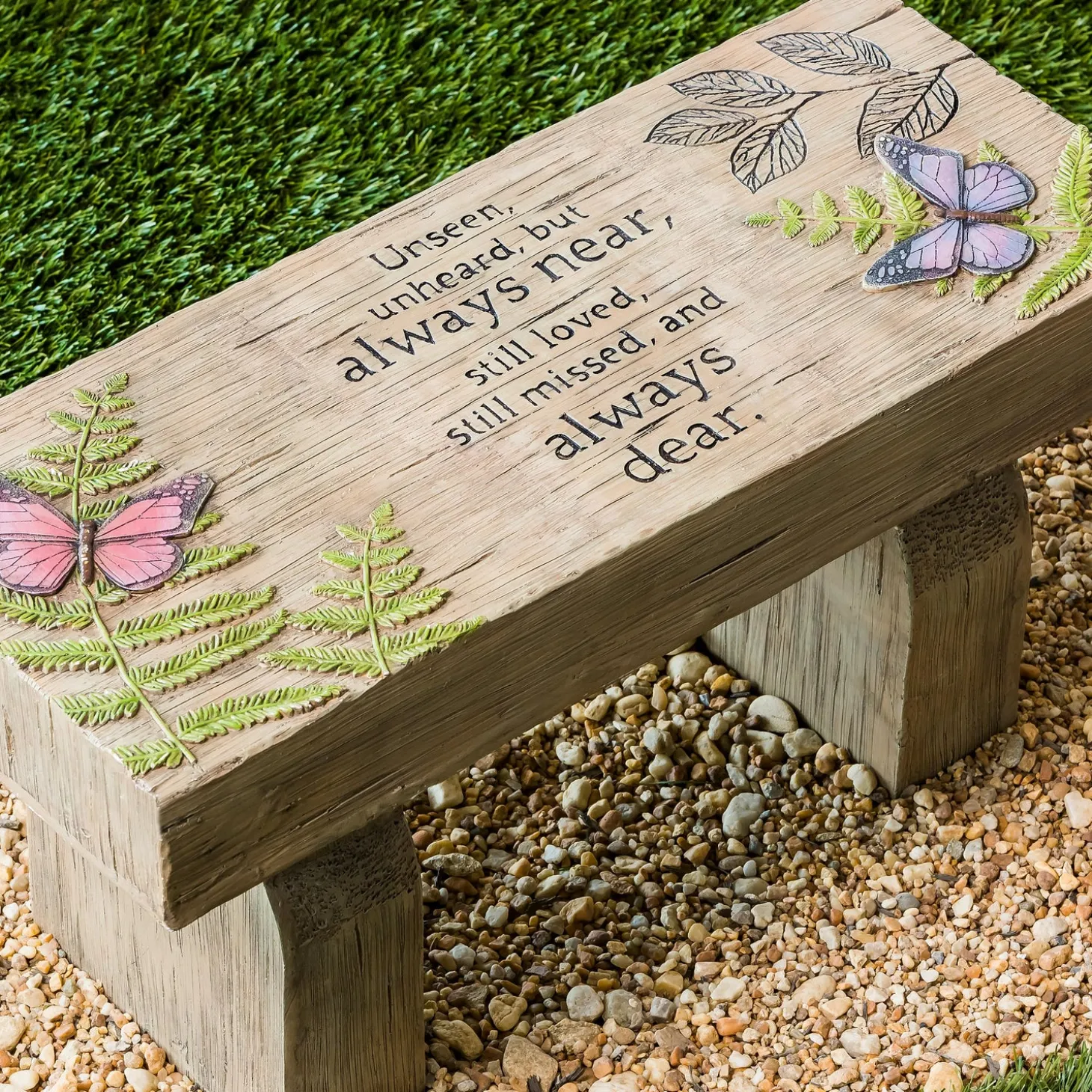 Garden Statues | Outdoor Benches>Plow & Hearth Those We Love Memorial Garden Bench