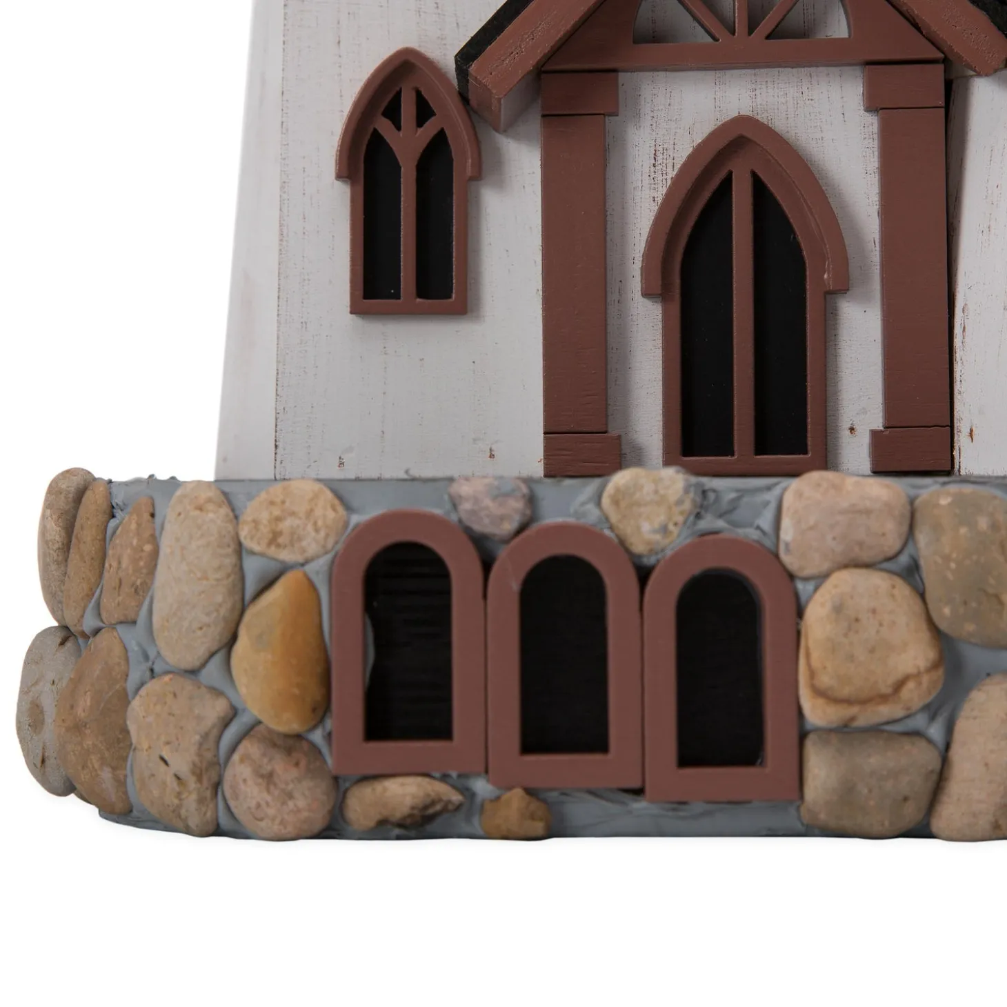 Birdhouses>Plow & Hearth Three Tower Castle Birdhouse with Dragon Weathervane