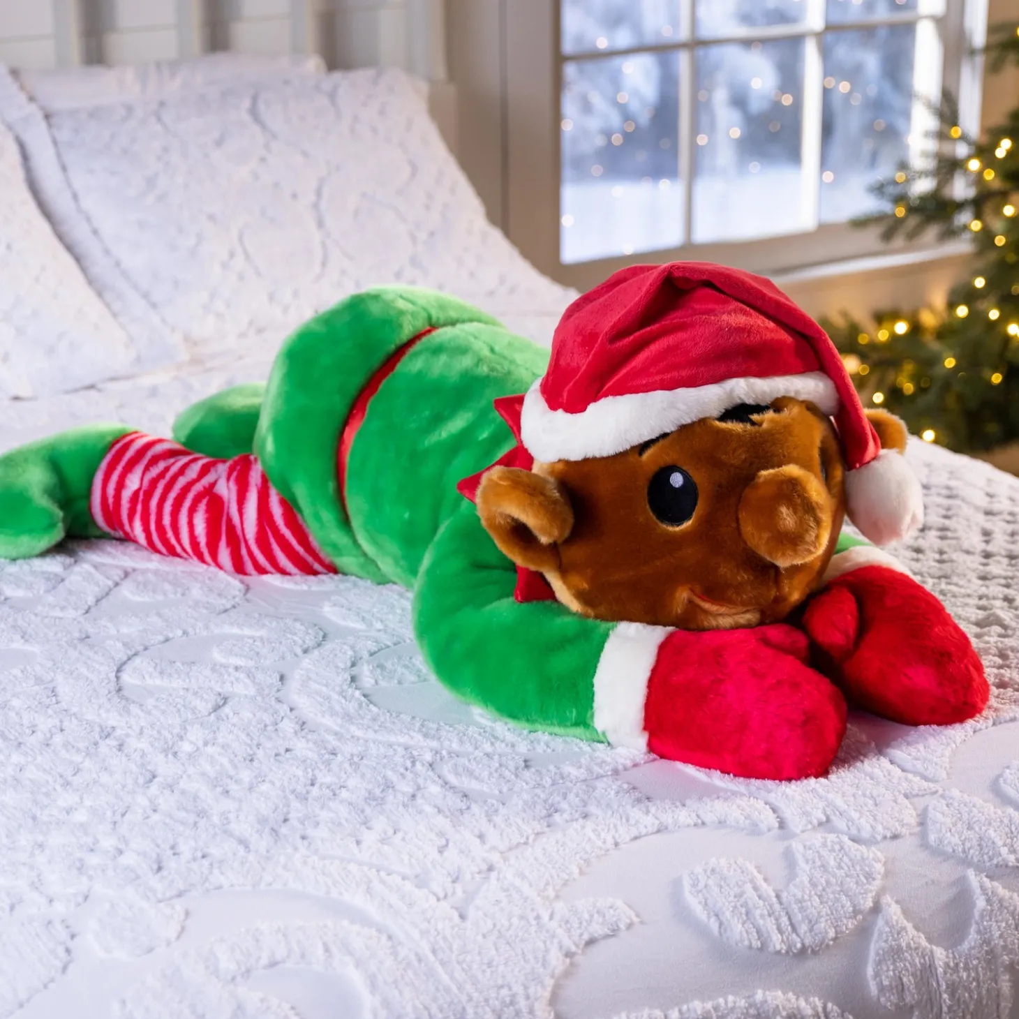 Decorative Pillows>Plow & Hearth Tingle Elf Plush Cuddle Holiday Body Pillow