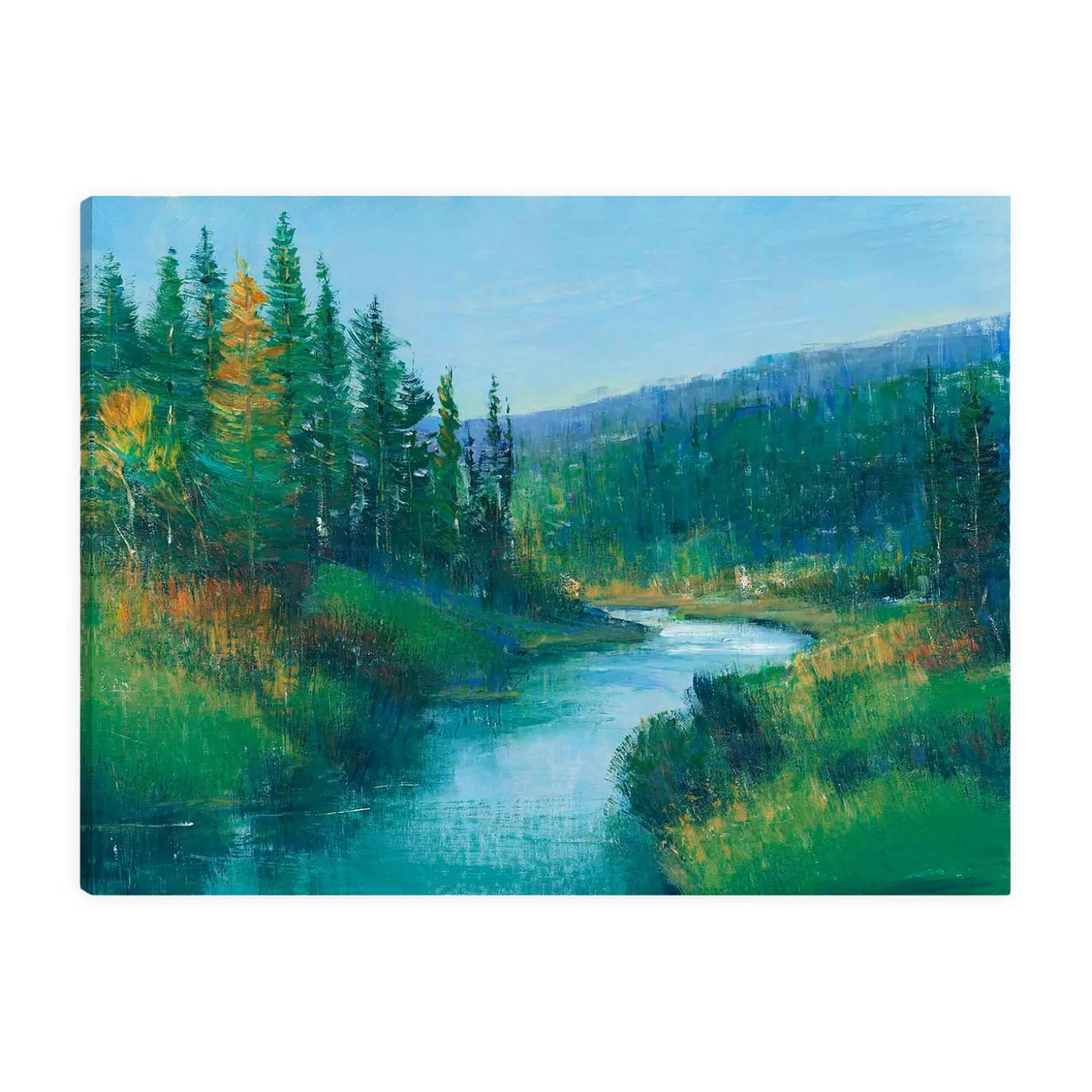 Wall Art>Plow & Hearth Trout Stream I Canvas Wall Art Painting