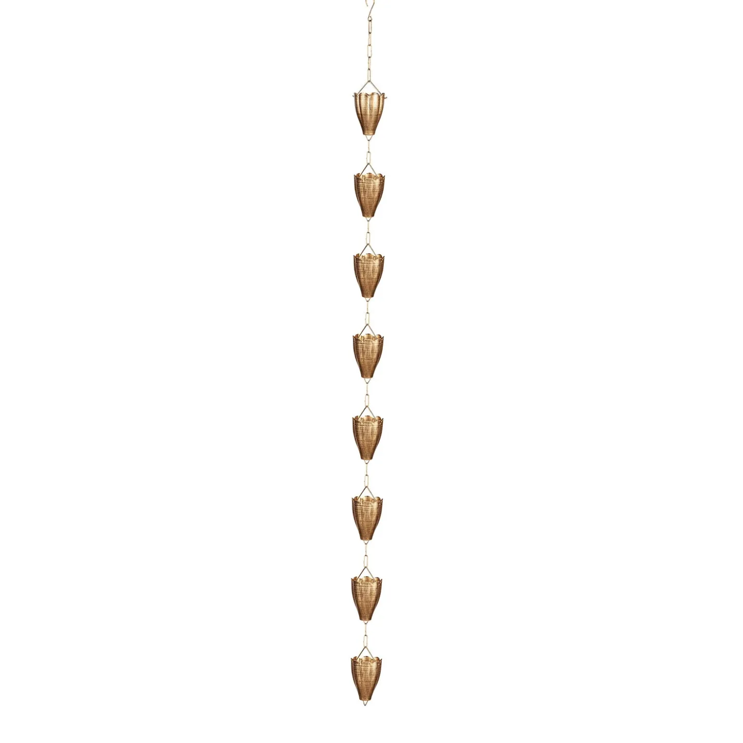 Wind Chimes & Mobiles>Plow & Hearth Tulip Hanging Garden Rain Chain