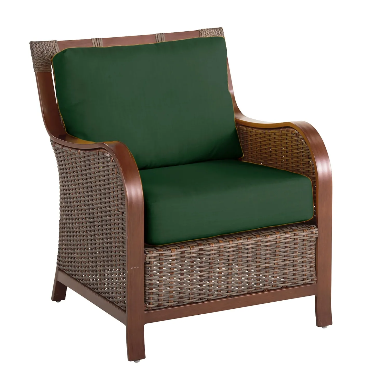 Chairs & Rockers | Rockers & Gliders>Plow & Hearth Urbanna Premium Wicker Chair with Luxury Cushions