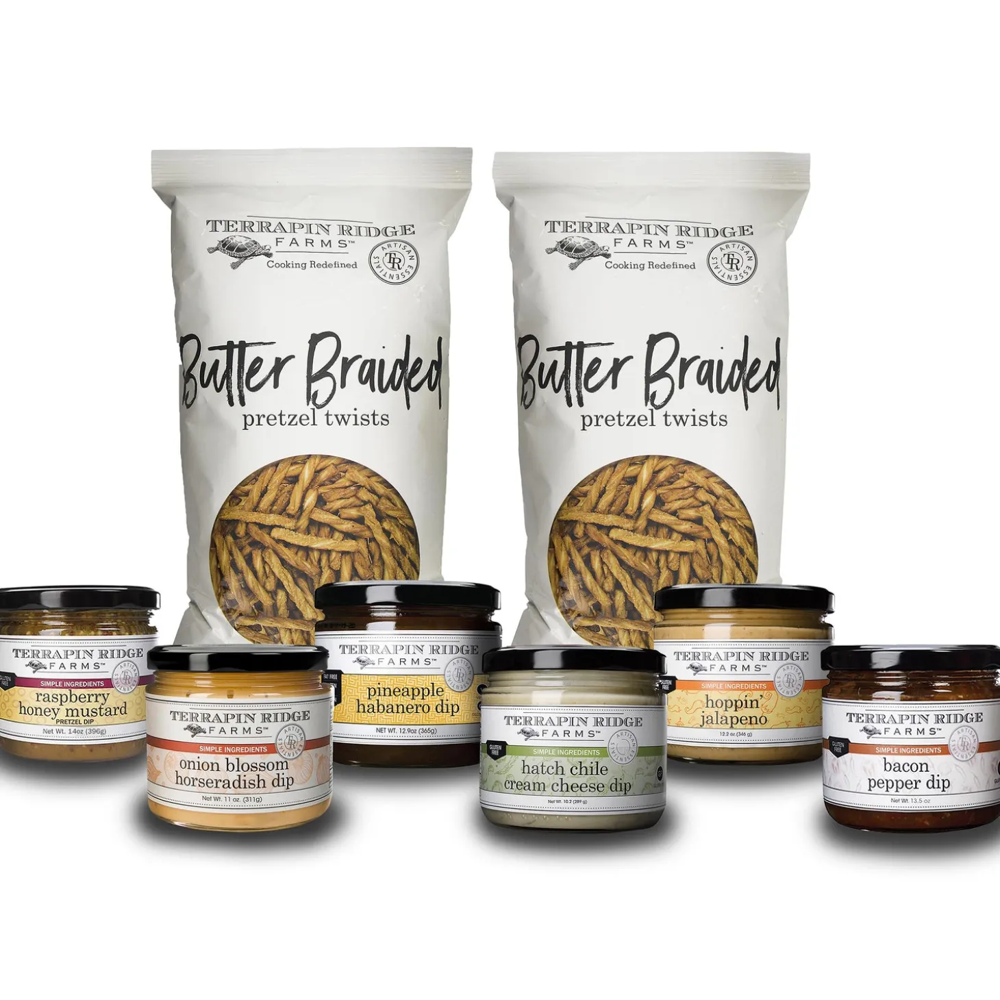 Gourmet Snacks & Nuts>Plow & Hearth USA-Made Delicious Dips Sampler