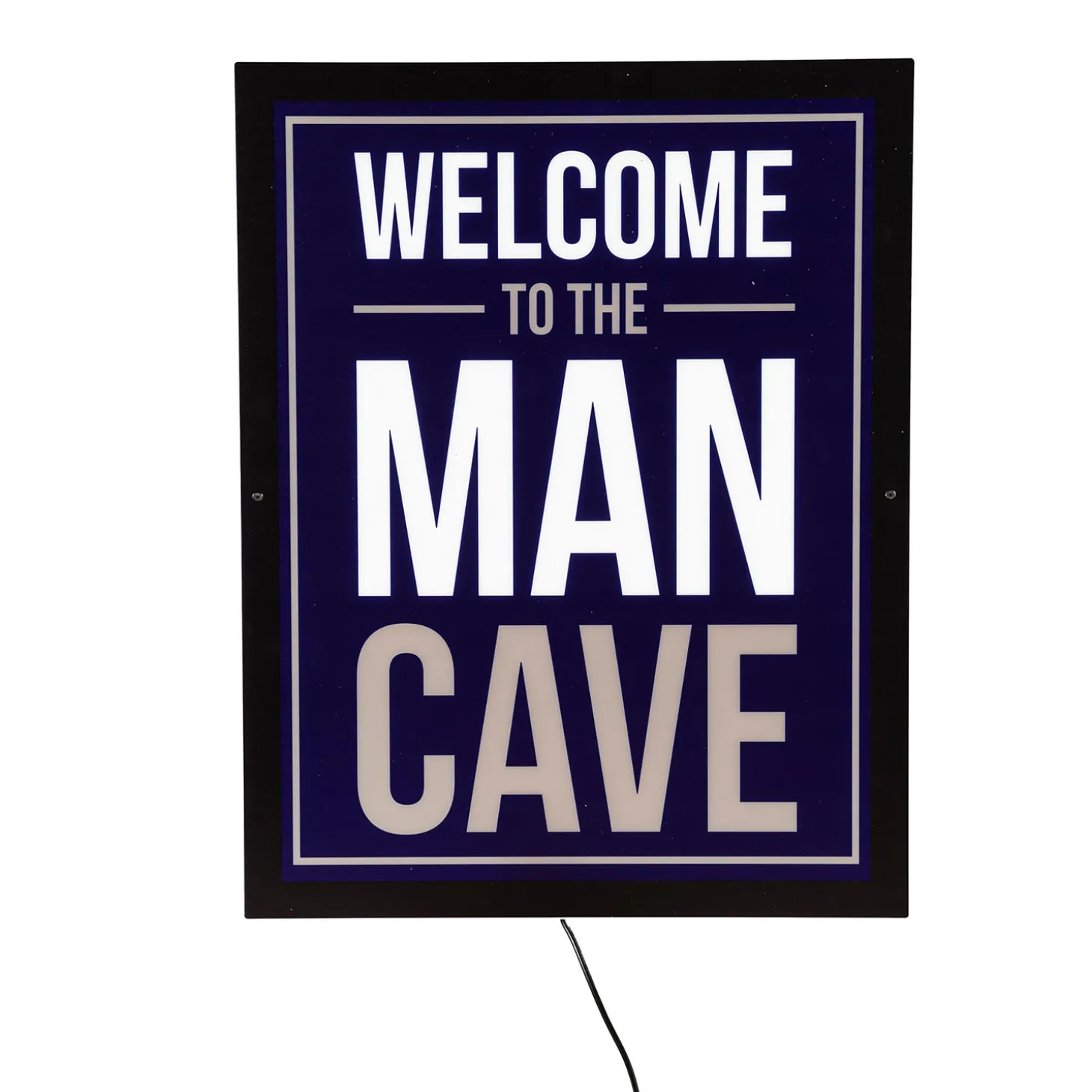 Wall Art>Plow & Hearth USA-Made Lighted Man Cave Wall Décor