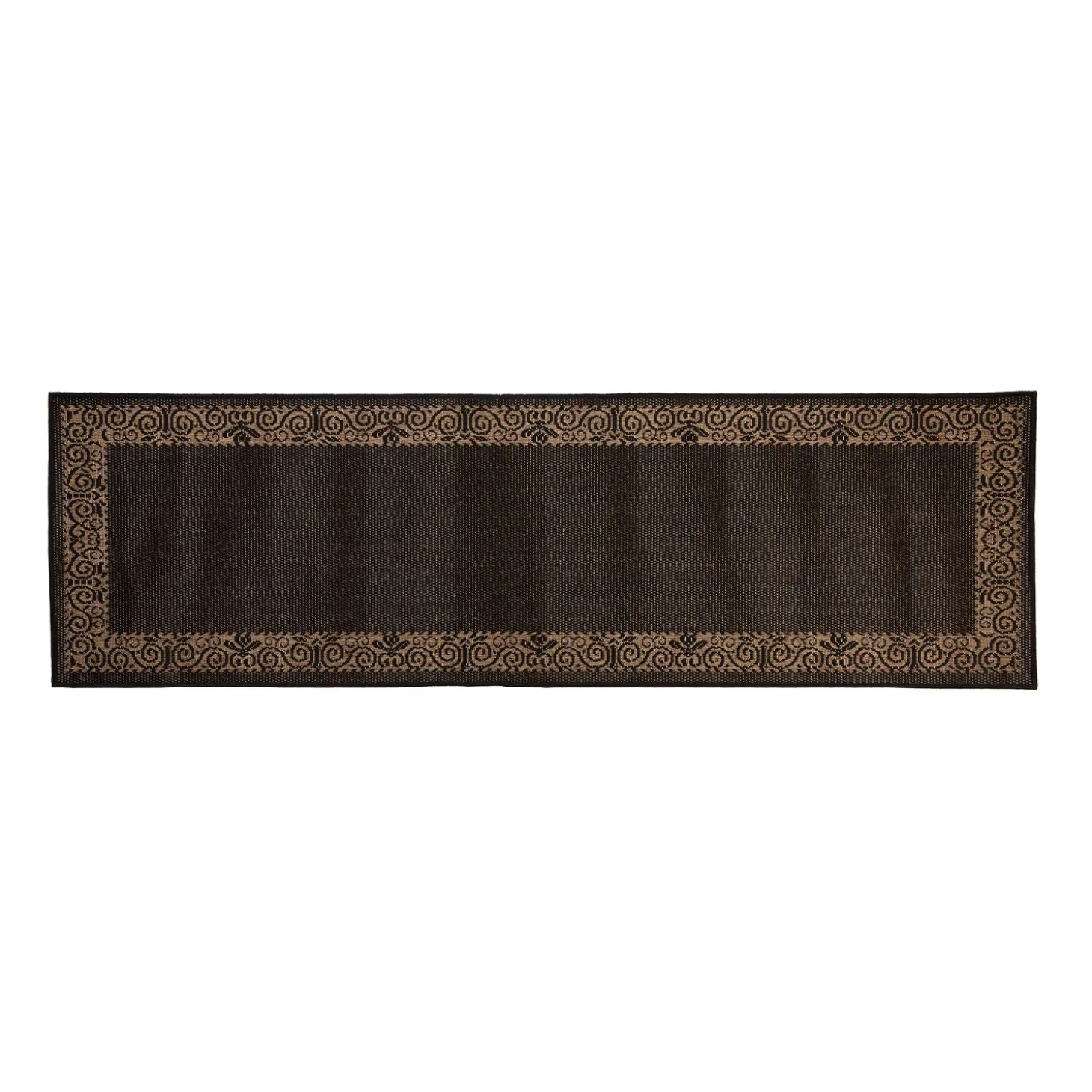 Runners>Plow & Hearth Veranda Border Indoor/Outdoor Runner, 2'3"x 7'10"