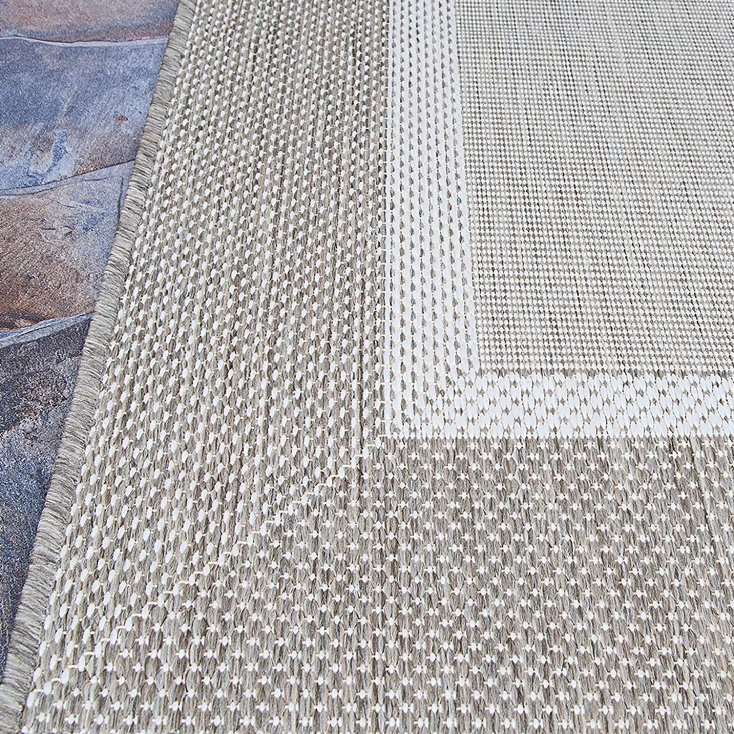 Area Rugs>Plow & Hearth Veranda Framework Indoor/Outdoor Polypropylene Rug, 7'9" x 10'9"