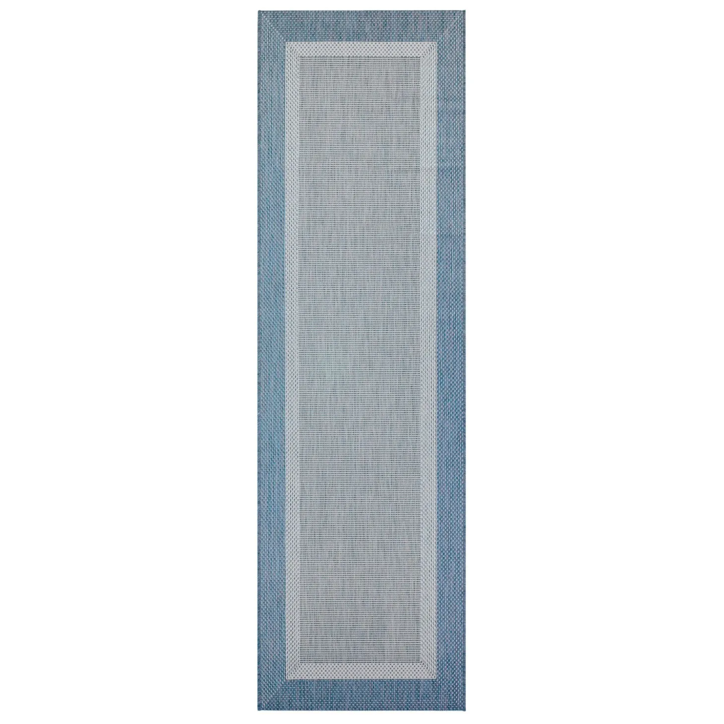 Area Rugs>Plow & Hearth Veranda Framework Indoor/Outdoor Polypropylene Rug, 2'3" x 11'9" Runner