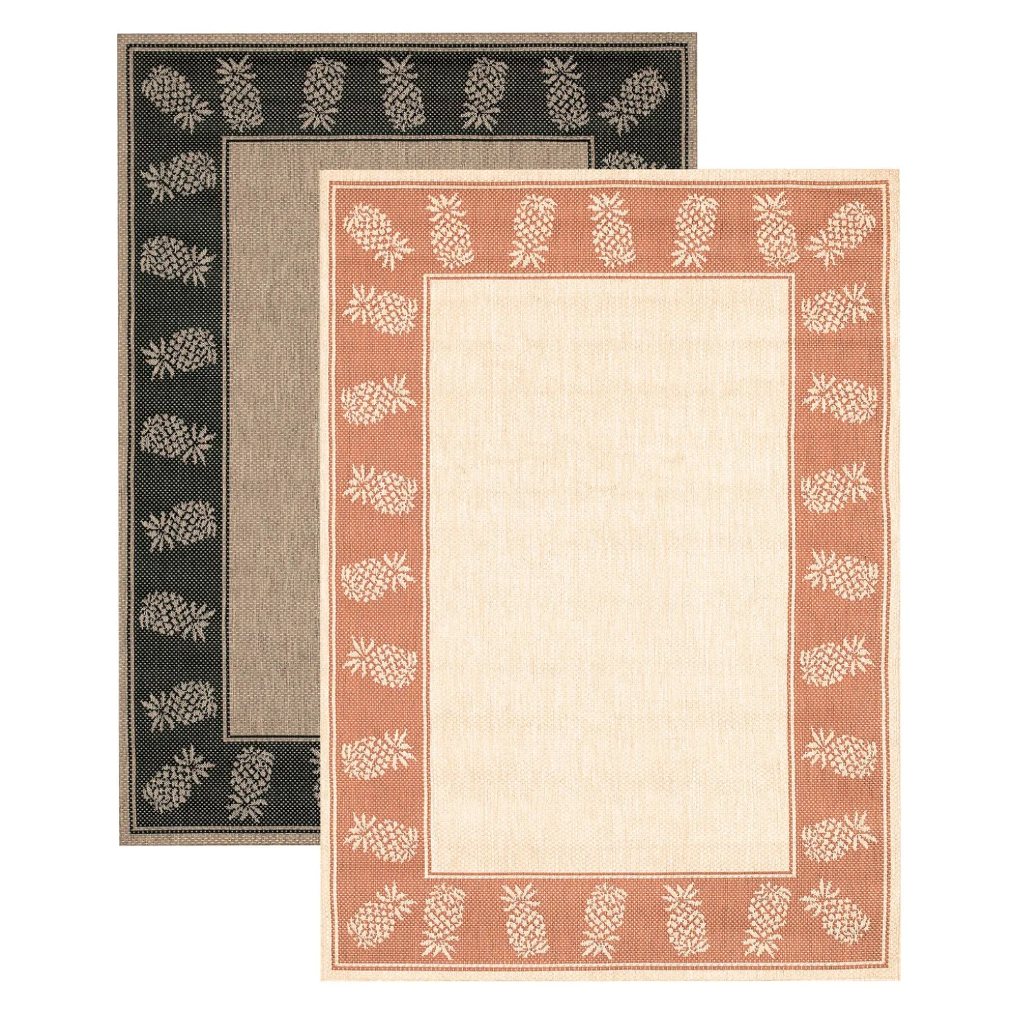 Area Rugs>Plow & Hearth Veranda Pineapple Indoor/Outdoor Polypropylene Runner, 2'3" x 11'9"
