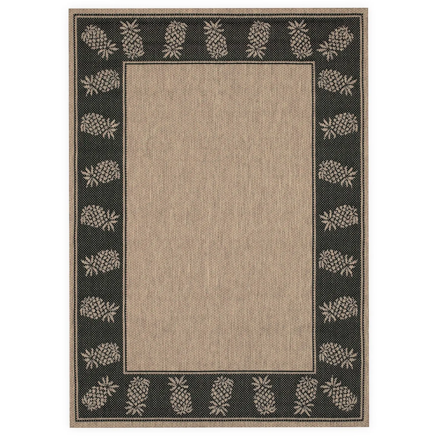 Area Rugs>Plow & Hearth Veranda Pineapple Indoor/Outdoor Polypropylene Runner, 2'3" x 11'9"