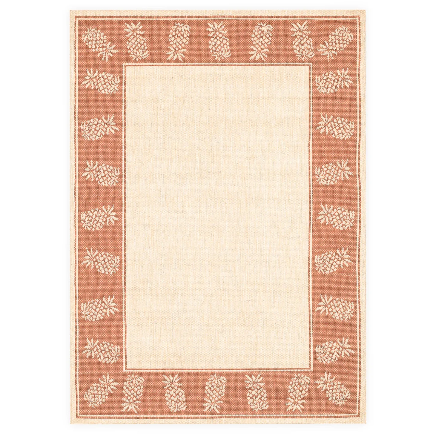 Area Rugs>Plow & Hearth Veranda Pineapple Indoor/Outdoor Polypropylene Runner, 2'3" x 11'9"