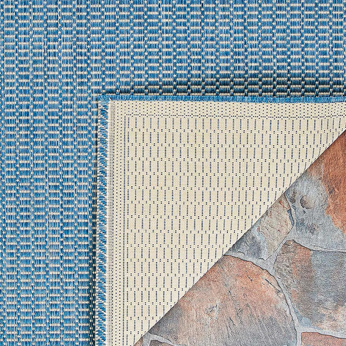 Area Rugs>Plow & Hearth Veranda Textured Indoor/Outdoor Polypropylene Rug, 3'9" x 5'5"
