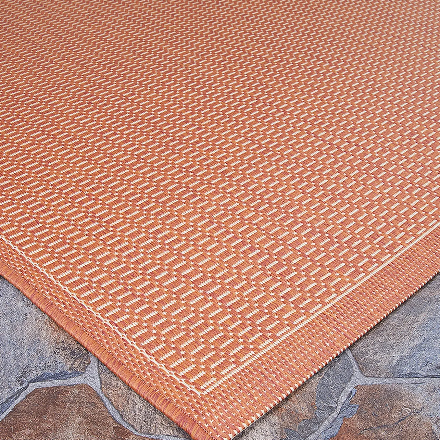 Area Rugs>Plow & Hearth Veranda Textured Indoor/Outdoor Polypropylene Rug, 5'10" x 9'2"