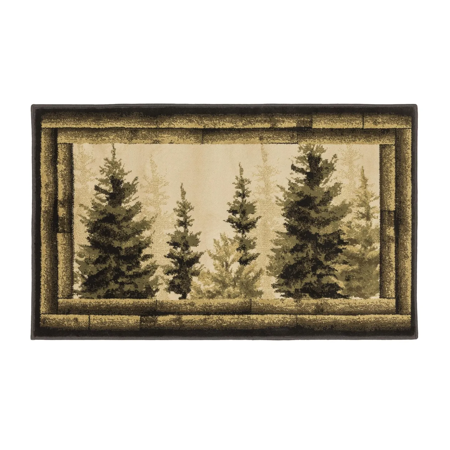 Area Rugs | Hearth Rugs>Plow & Hearth Vista Forest Trees Rug, 30" x 50"