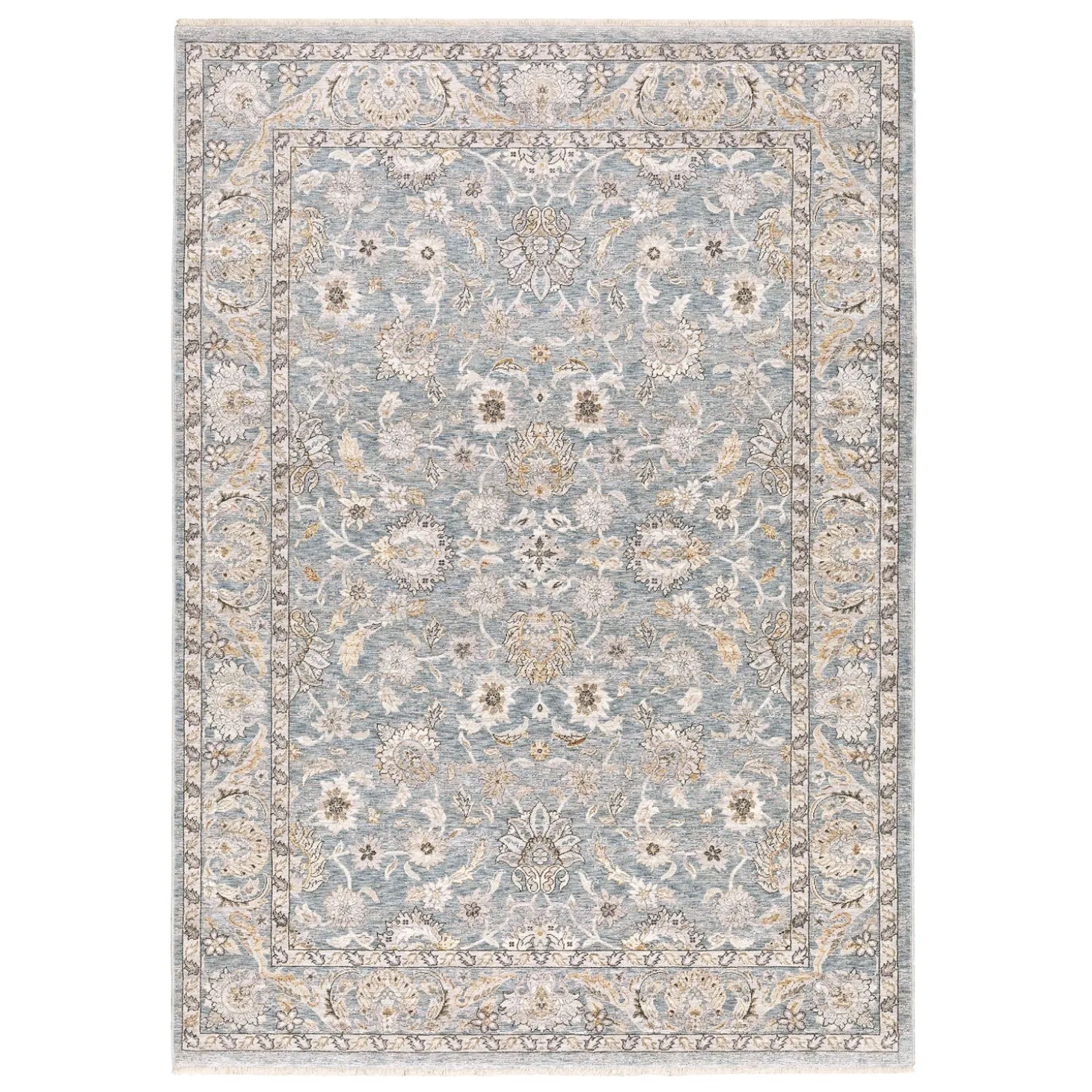 Area Rugs>Plow & Hearth Wakefield Border Polyester Rug, 2' x 3'