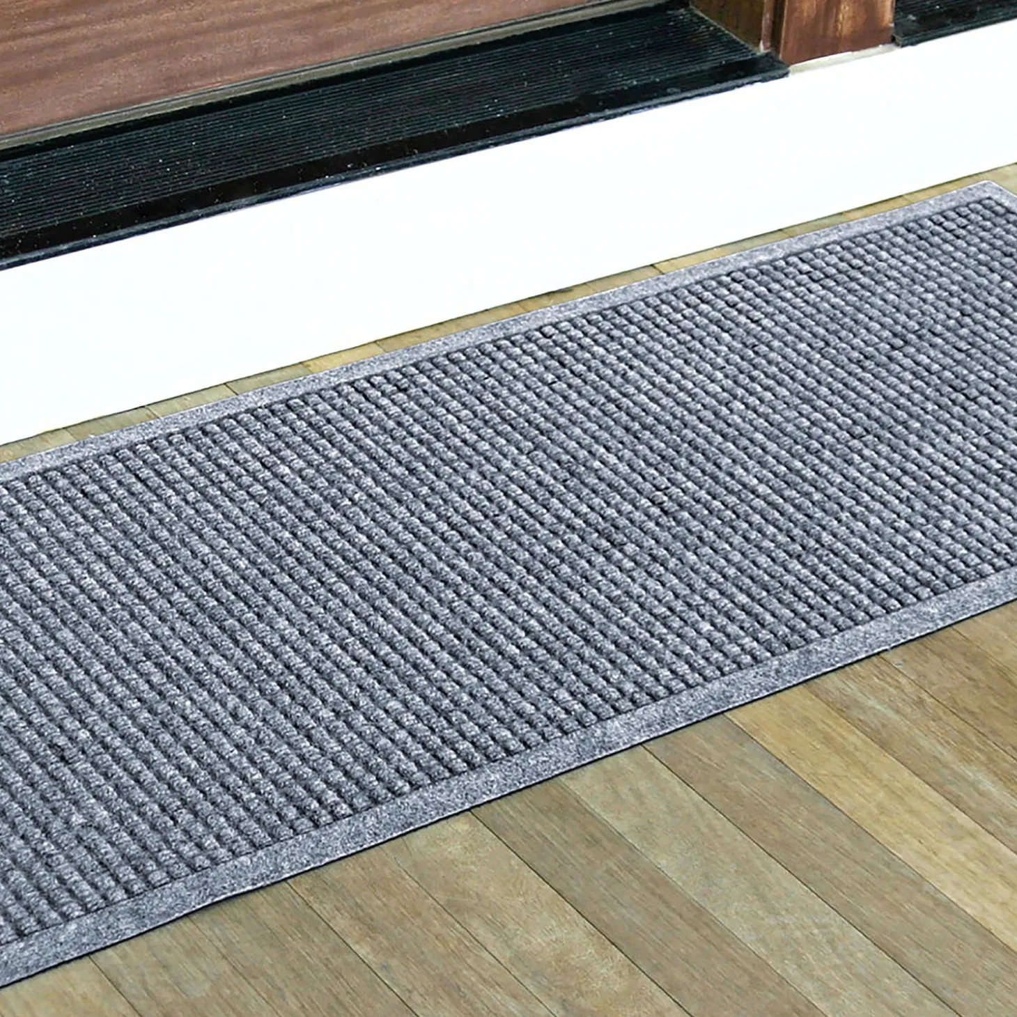 Waterhog Doormats>Plow & Hearth Waterhog Indoor/Outdoor Cubes Doormat, 3' x 7'