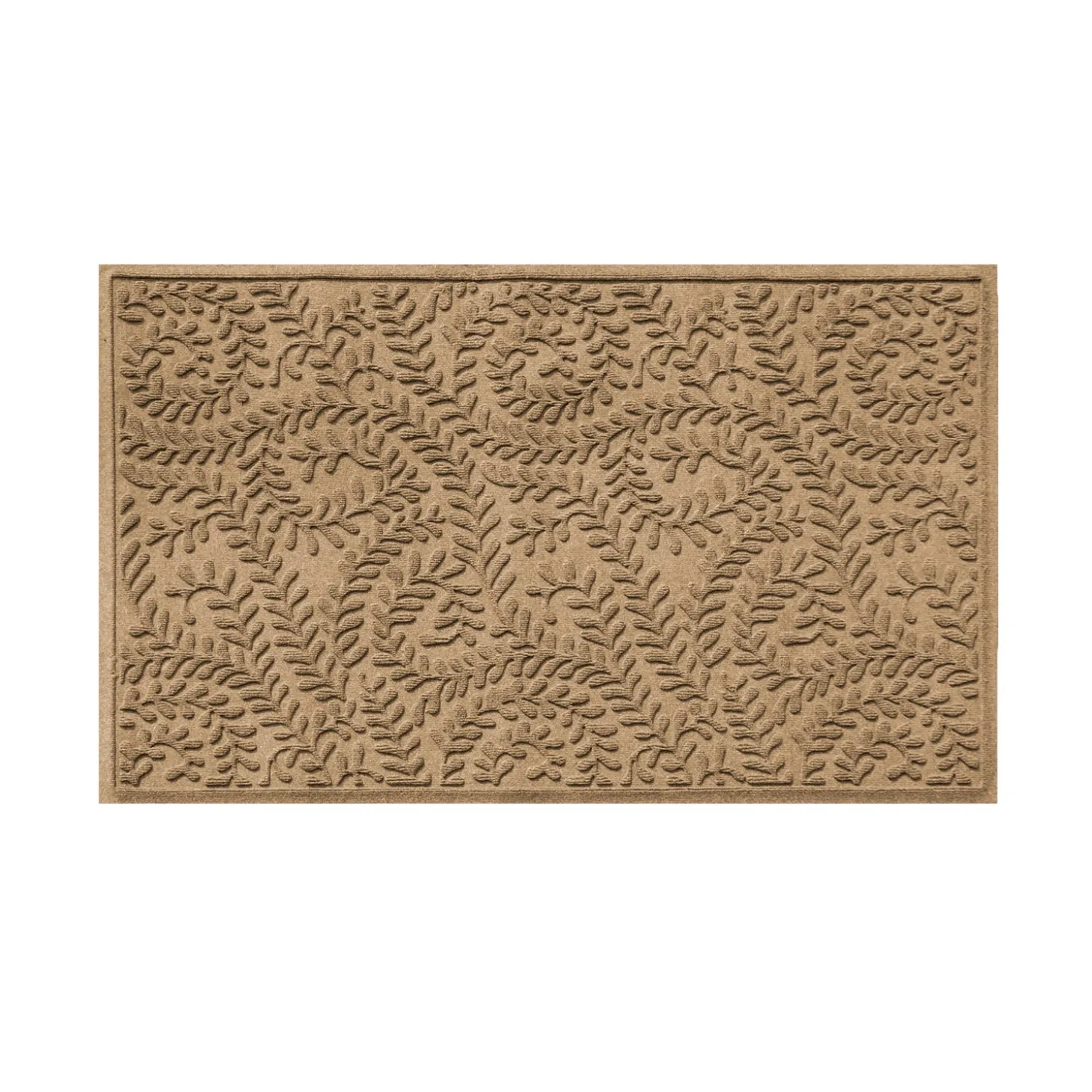 Waterhog Doormats>Plow & Hearth Waterhog Indoor/Outdoor Leaves Doormat, 22" x 60"