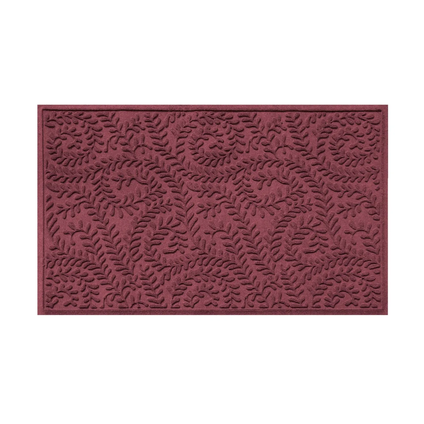 Waterhog Doormats>Plow & Hearth Waterhog Indoor/Outdoor Leaves Doormat, 22" x 60"