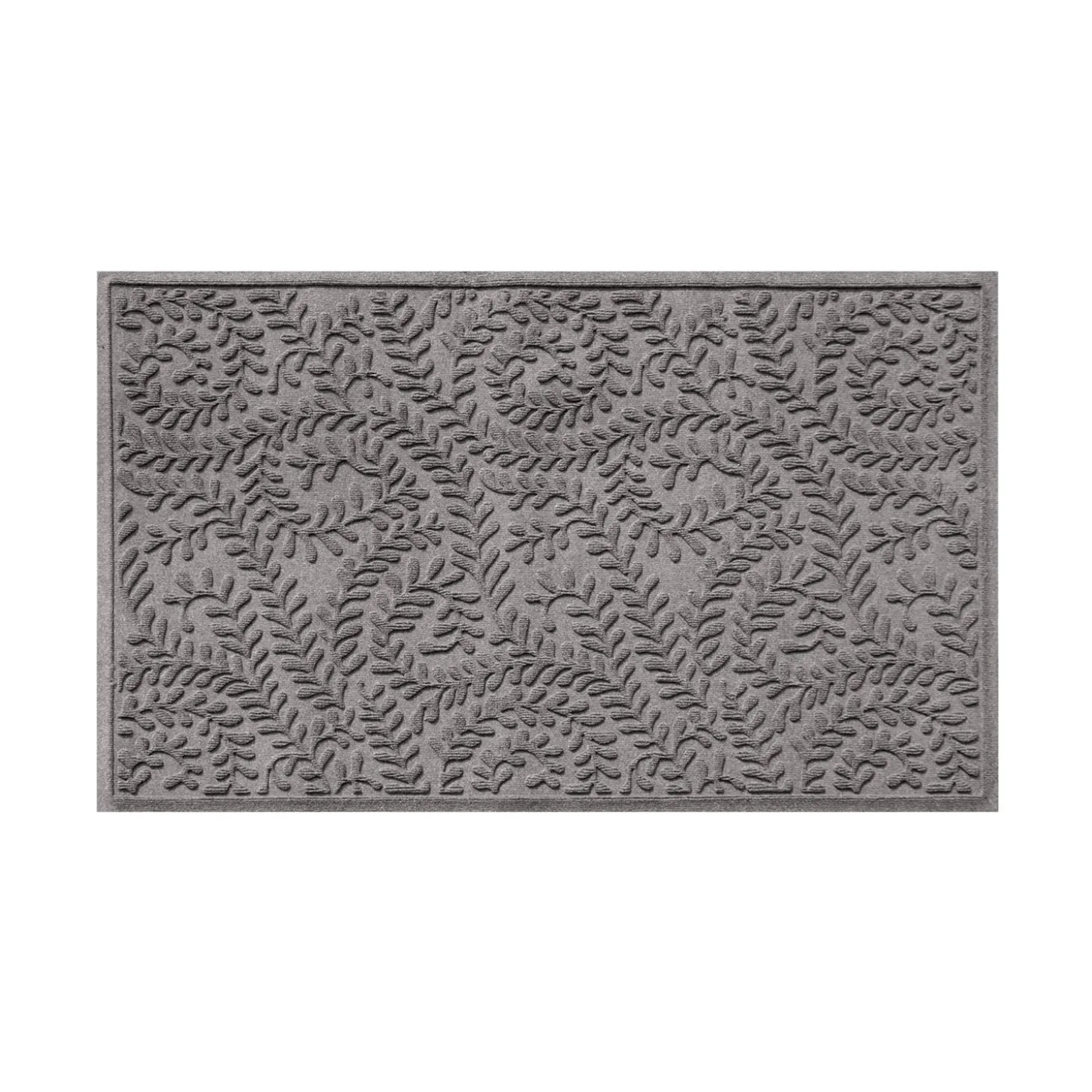 Waterhog Doormats>Plow & Hearth Waterhog Indoor/Outdoor Leaves Doormat, 22" x 60"