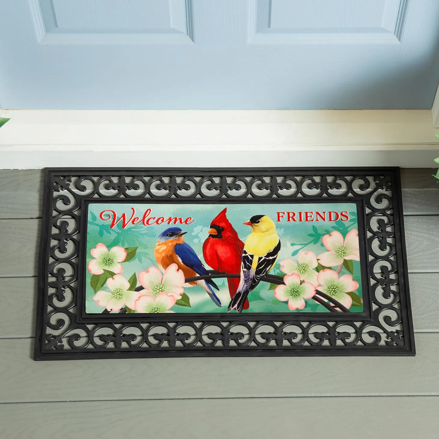 Interchangeable Mats>Plow & Hearth Welcome Friends Sassafras Switch Mat