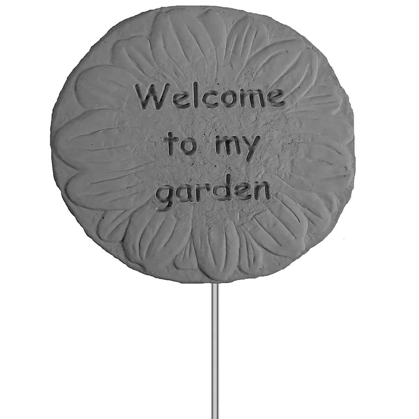 Garden Stakes>Plow & Hearth Welcome"Garden Flower