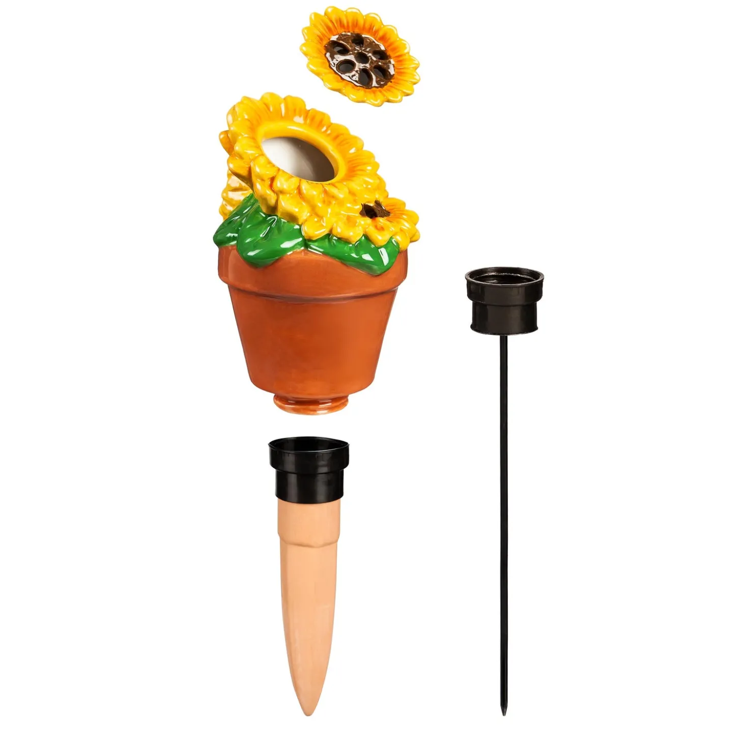 Eco-Friendly Pest Control>Plow & Hearth Whimsical Ceramic Fruit Fly/Gnat Trap with Watering Globe