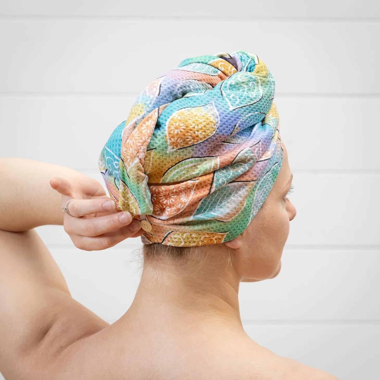 Bath Accessories>Plow & Hearth Whimsy Nature Quick Dry Hair Wrap