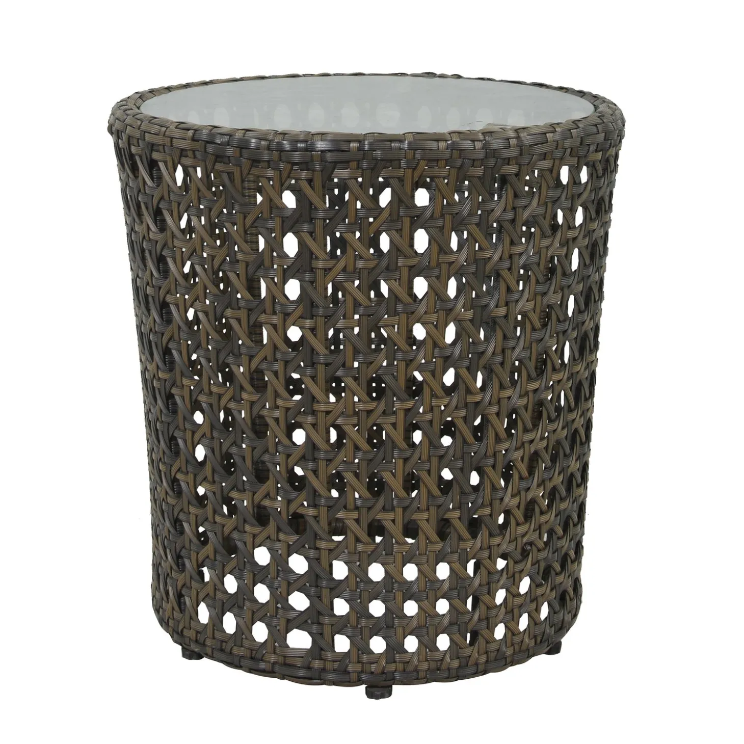 Outdoor Seating Sets>Plow & Hearth Wicker Conversation Set with Ottomans and Sunbrella Cushions, 5-Piece Set