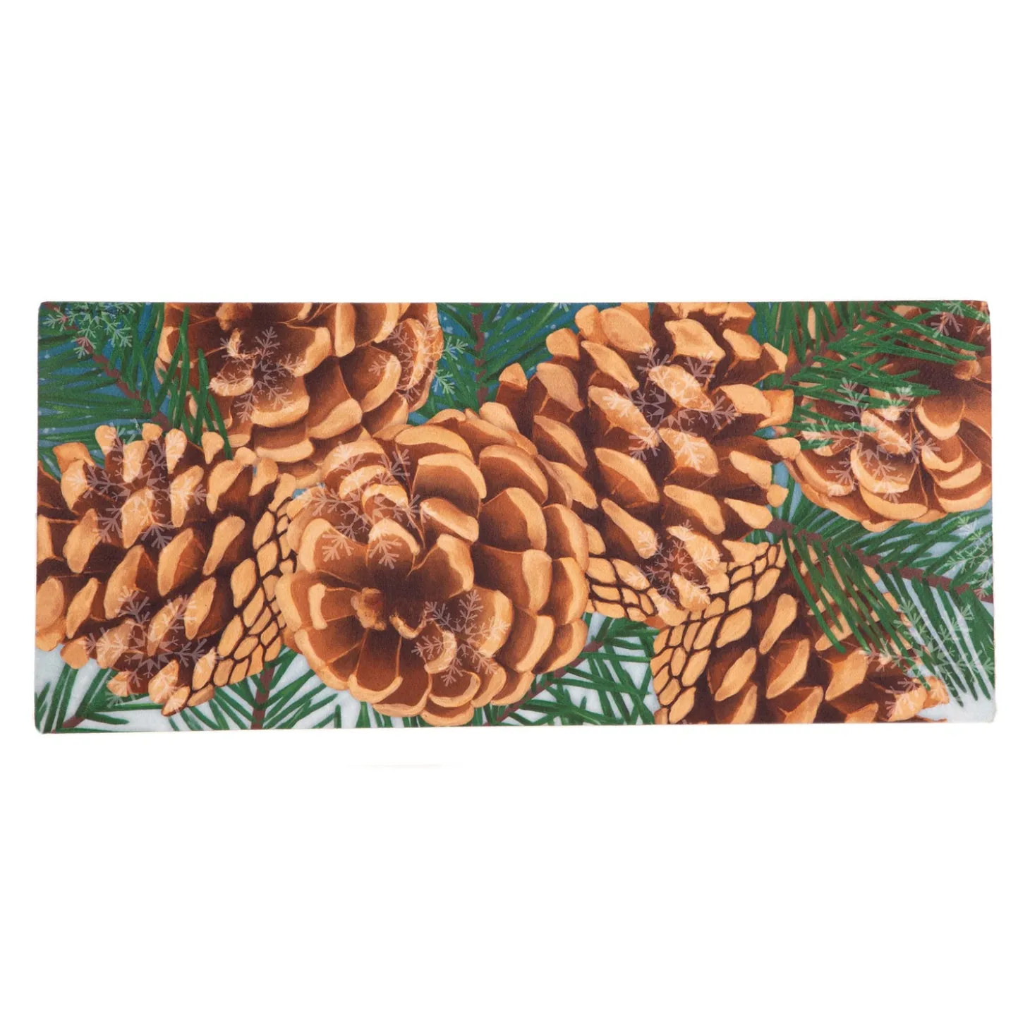 Interchangeable Mats>Plow & Hearth Winter Pine Cone Sassafras Switch Mat