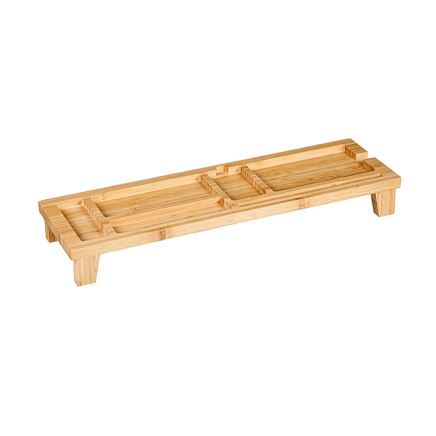 Decorative Accents>Plow & Hearth Wood Over the Keyboard Desk Organizer