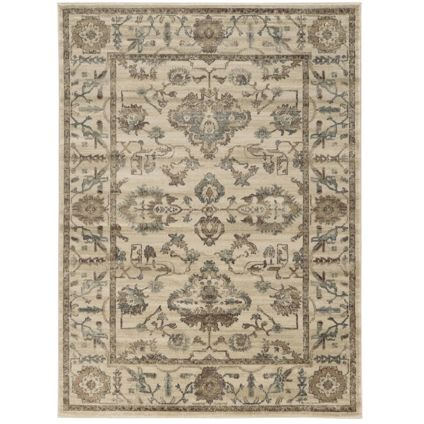 Area Rugs>Plow & Hearth Woodberry Polypropylene Rug, 5'3"x 7'3"