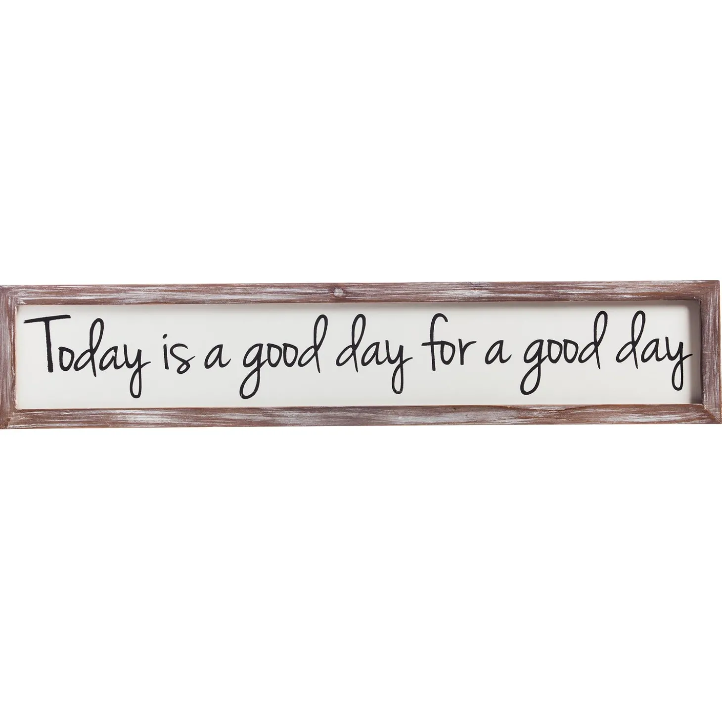 Wall Art>Plow & Hearth Wooden Wall Art, Today is a Good Day, 6x30