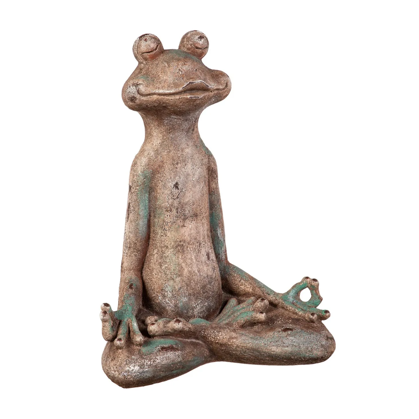 Garden Statues>Plow & Hearth Yoga Frog Resin Statue, 13"H